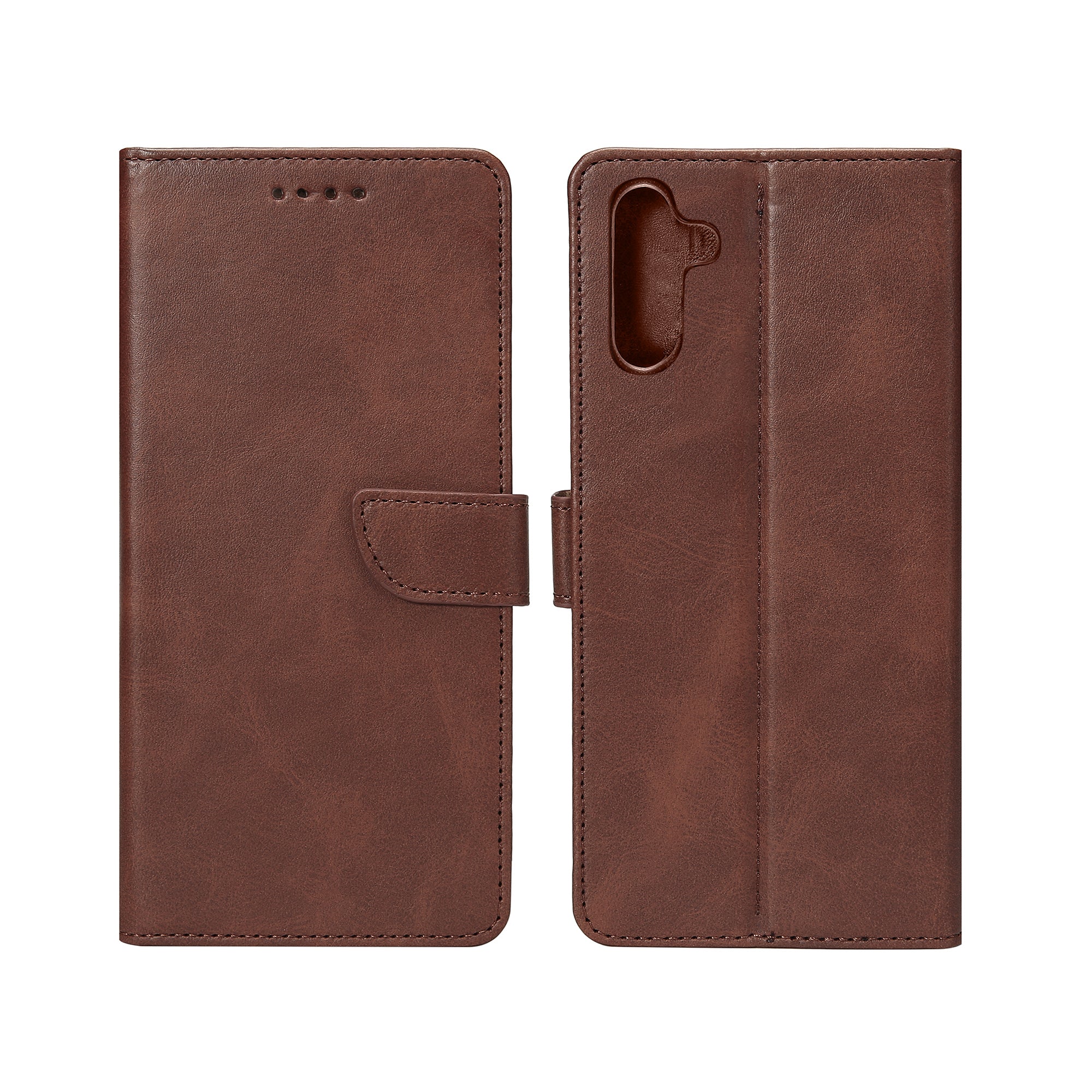 Rixus Bookcase pour Samsung Galaxy A35 5G Marron