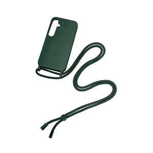 Rixus TPU Necklace Cord Cover Pour Samsung Galaxy A15 5G Vert Foncé