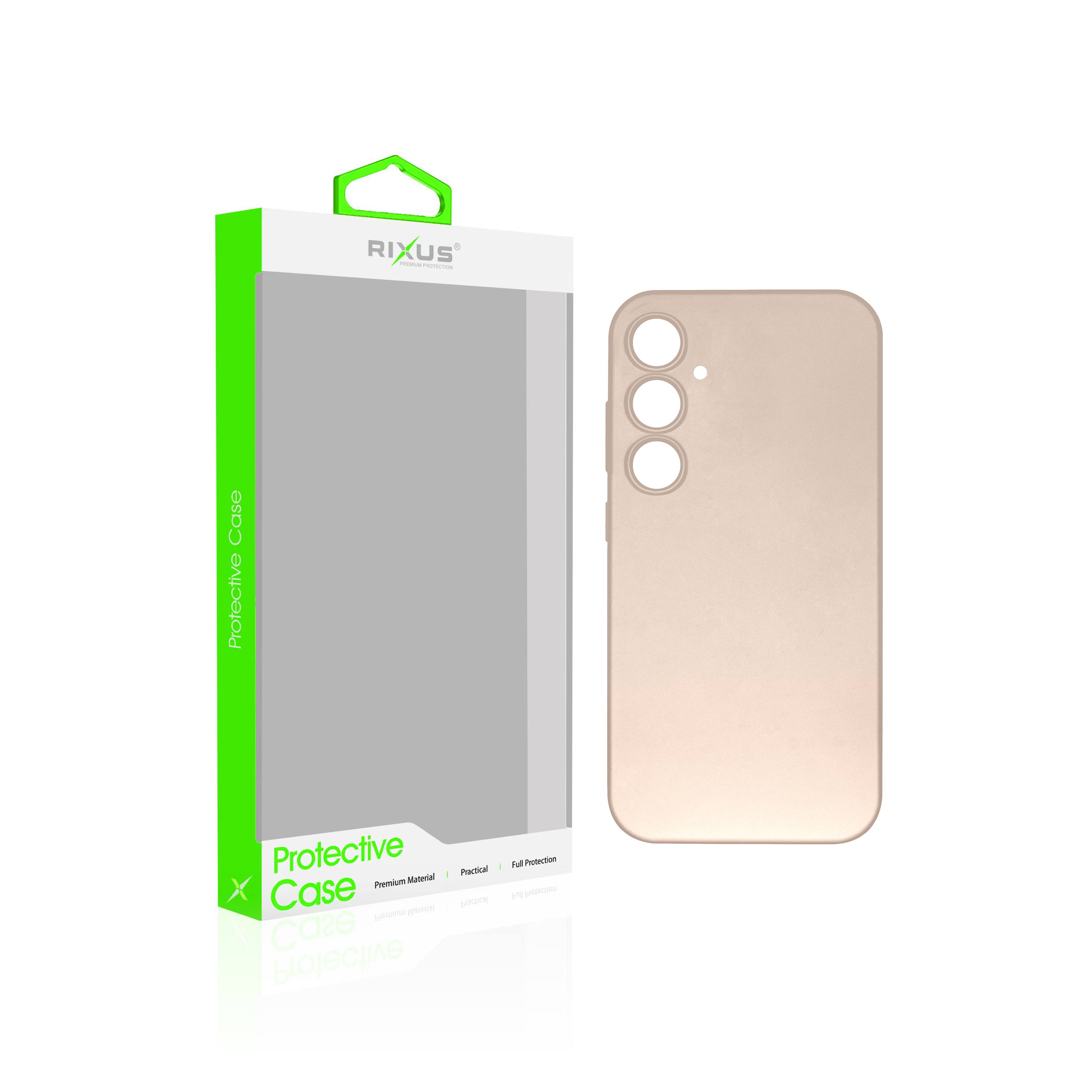 Rixus Soft TPU Phone Case For Samsung Galaxy A25 5G Gold