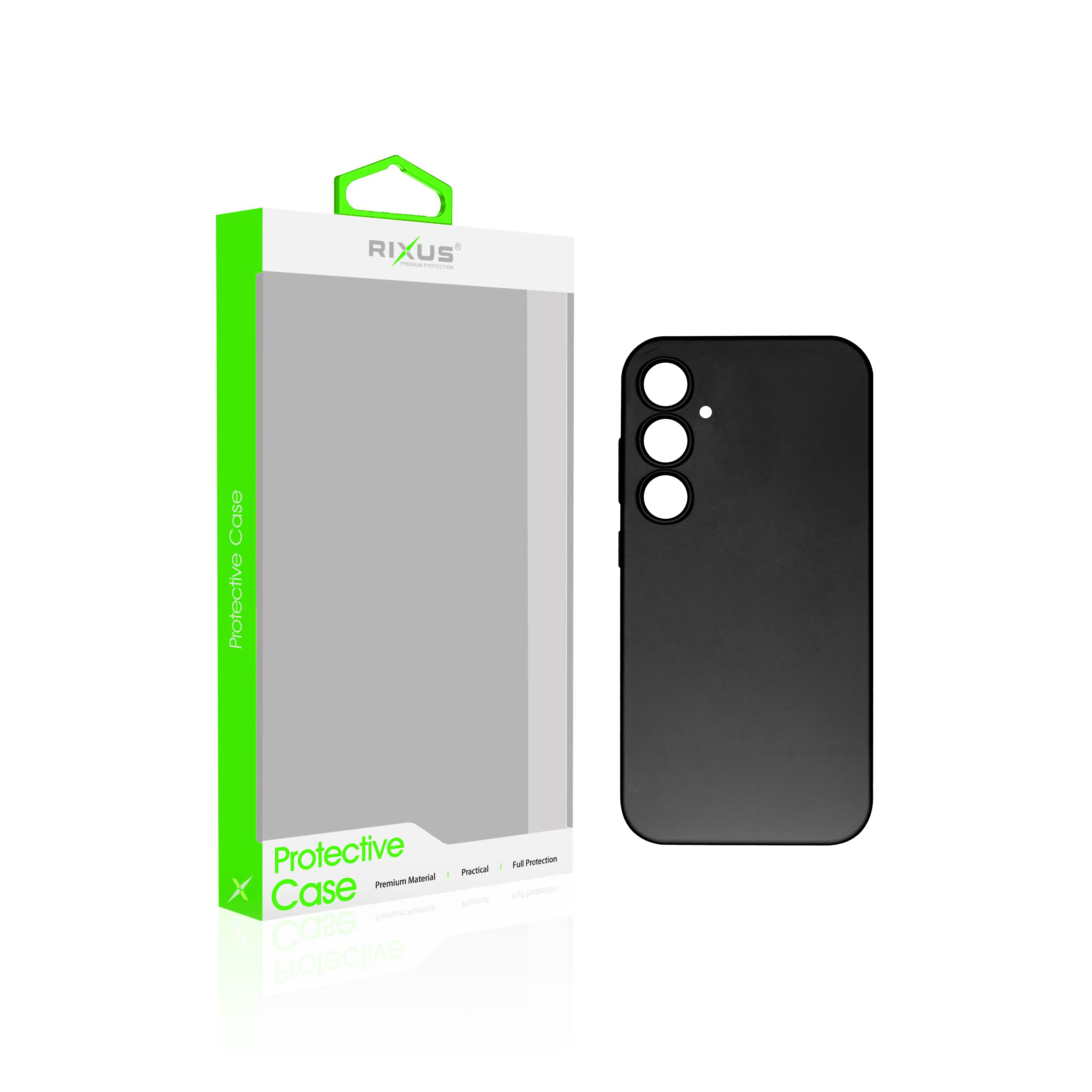 Rixus Soft TPU Phone Case For Samsung Galaxy A55 5G Black