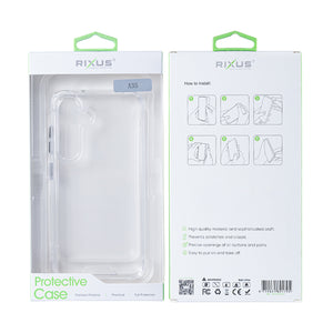 Rixus Anti Shock Case TPU For Samsung Galaxy A35 5G Transparent