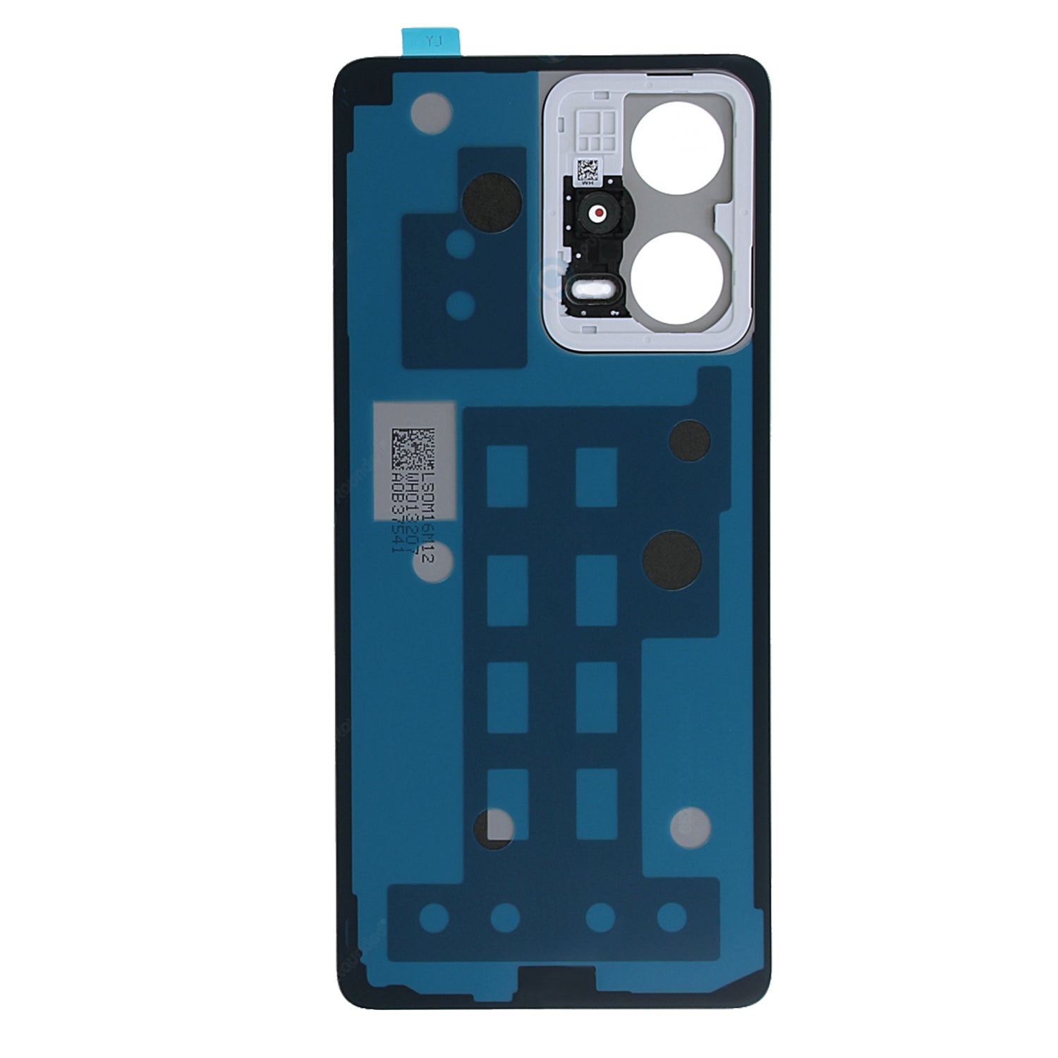 Coque arrière Xiaomi Redmi Note 12 Pro 5G avec objectif, blanc polaire, OEM