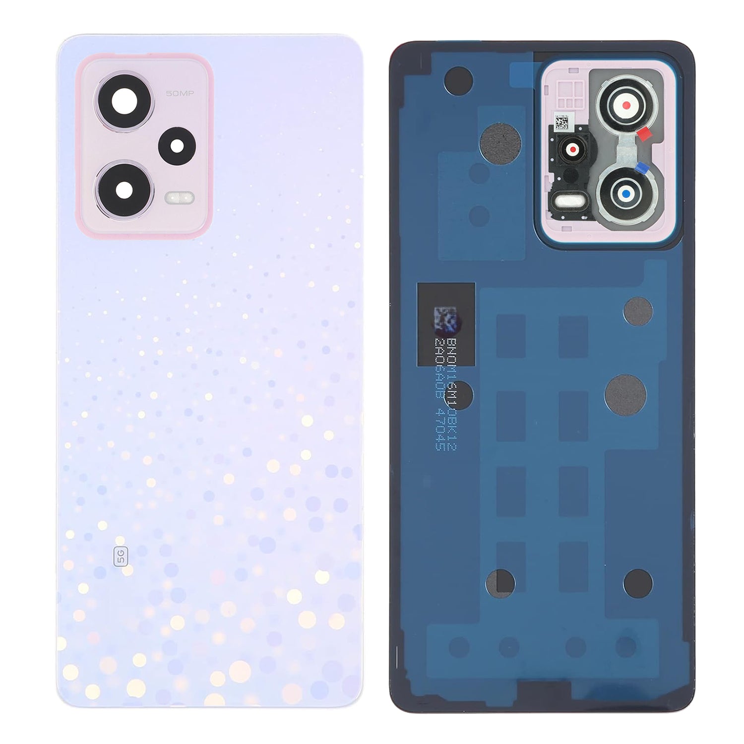 Coque arrière Xiaomi Redmi Note 12 Pro 5G avec objectif Stardust Purple OEM