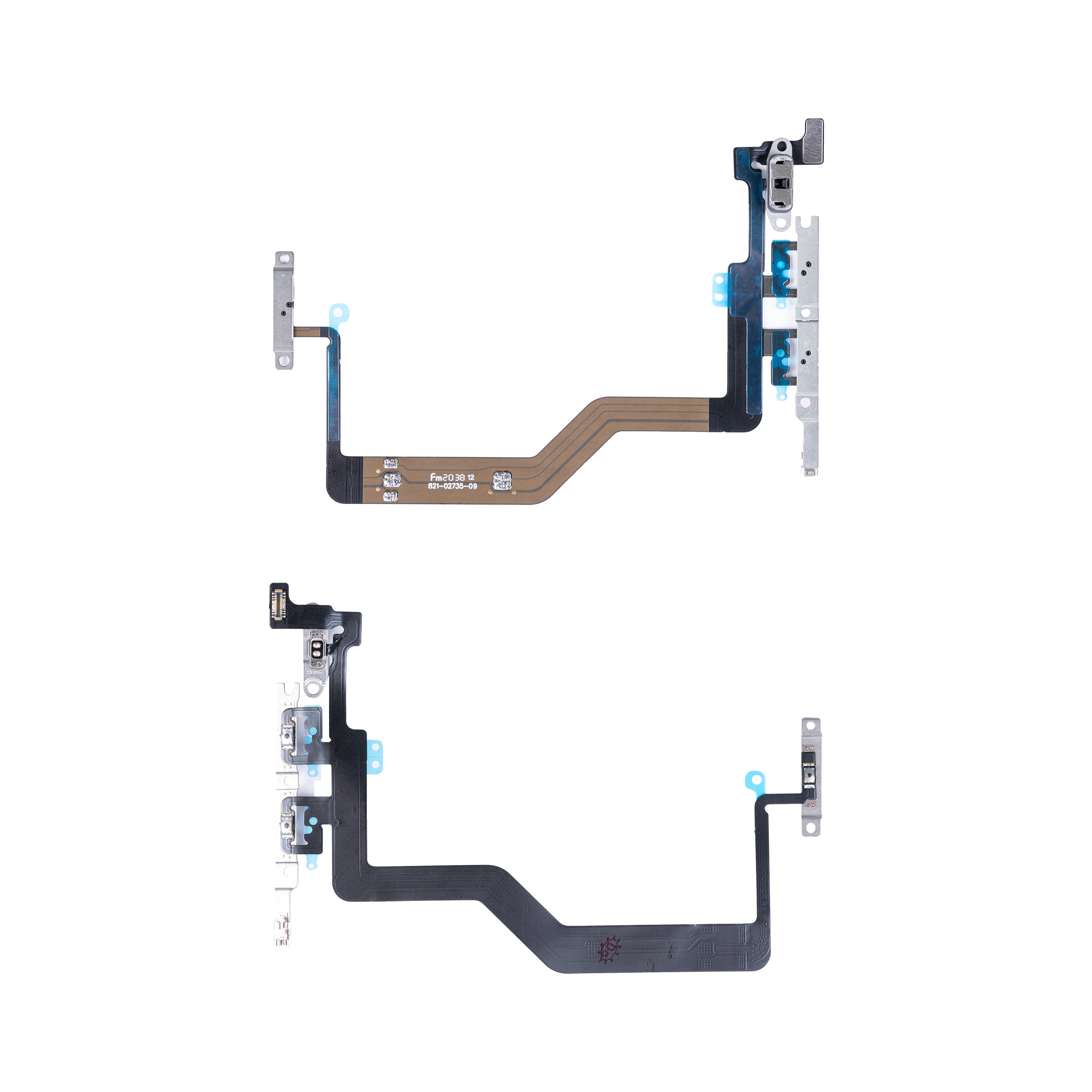 For Apple 12 Pro Max, câble flexible d'alimentation et de volume retiré