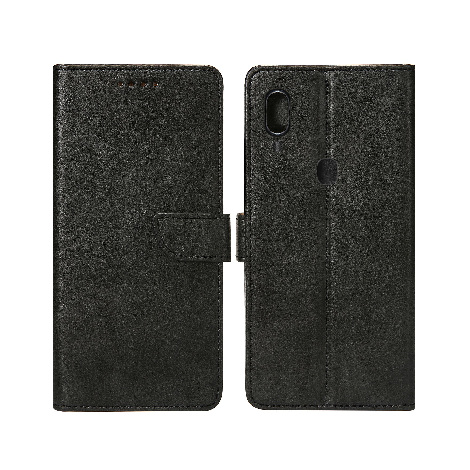 Rixus Bookcase pour Samsung Galaxy A40 Noir