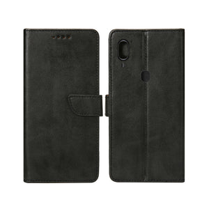 Rixus Bookcase pour Samsung Galaxy A40 Noir