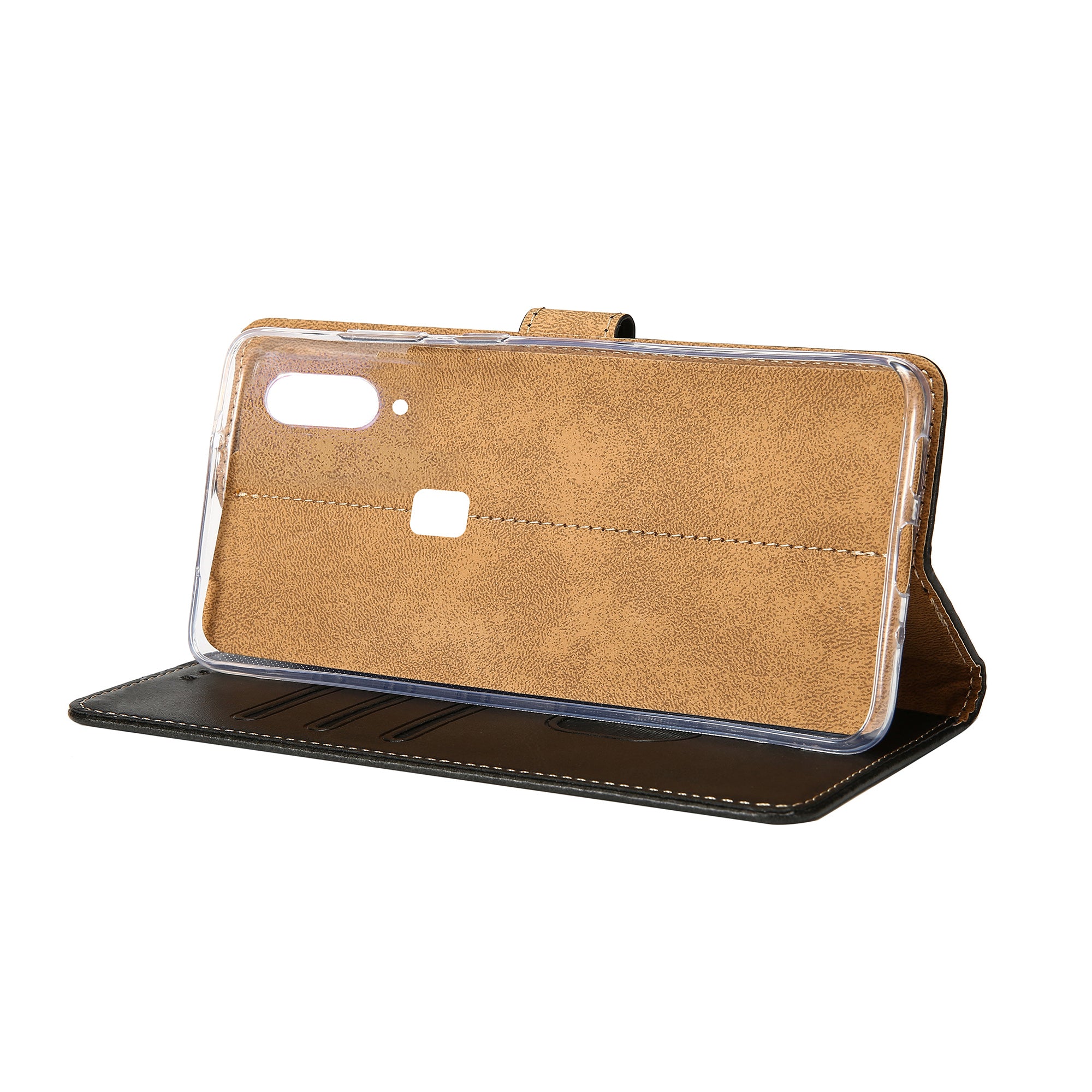 Rixus Bookcase pour Samsung Galaxy A40 Noir