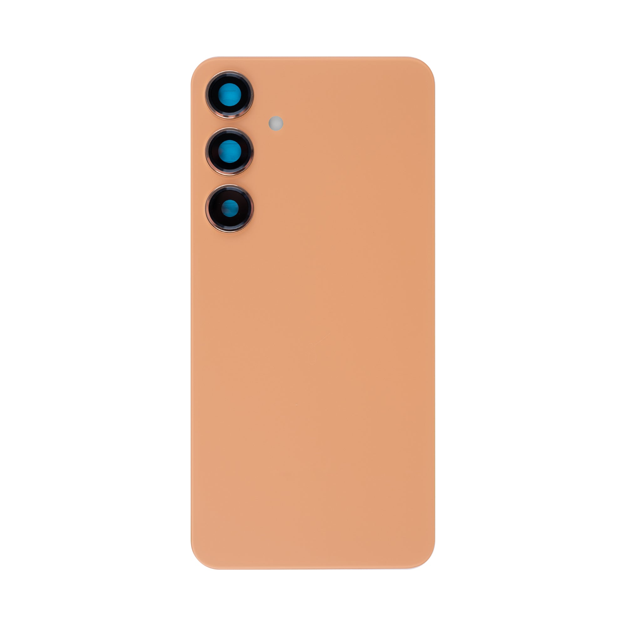 Coque arrière Samsung Galaxy S24 S921B avec lentille, couleur orange grès, OEM