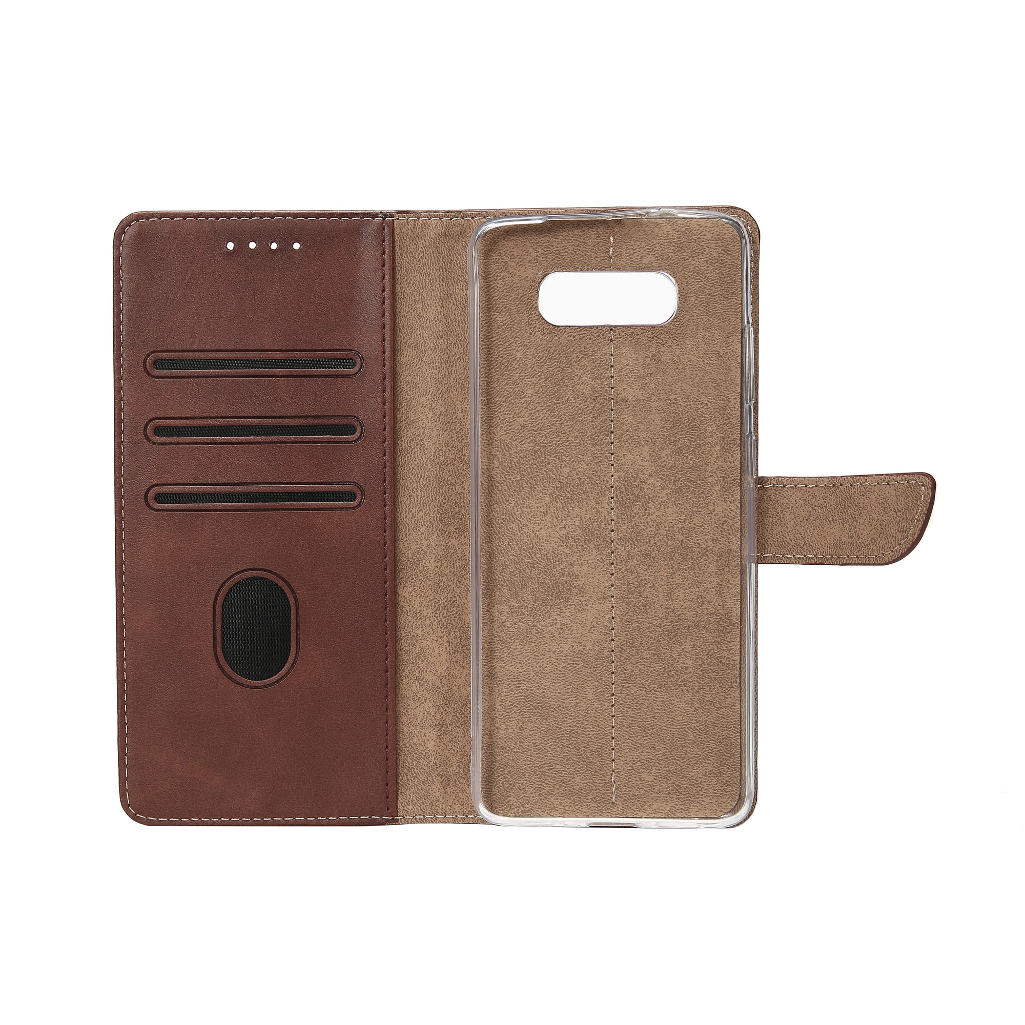 Bibliothèque Rixus pour Samsung Galaxy Note 8 Gold Brown