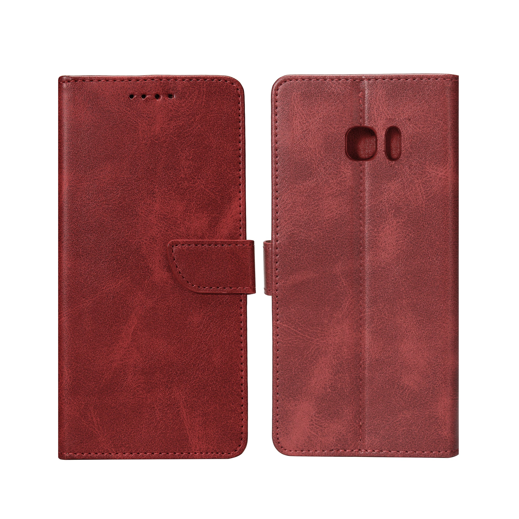 Bibliothèque Rixus pour Samsung Galaxy S7 Edge Rouge foncé