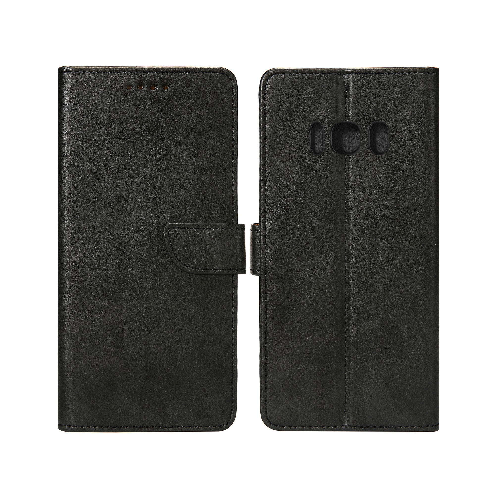 Rixus Bookcase pour Samsung Galaxy S8 Plus Noir