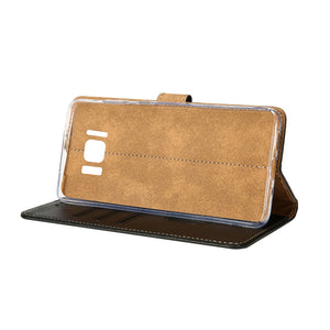 Rixus Bookcase pour Samsung Galaxy S8 Plus Noir