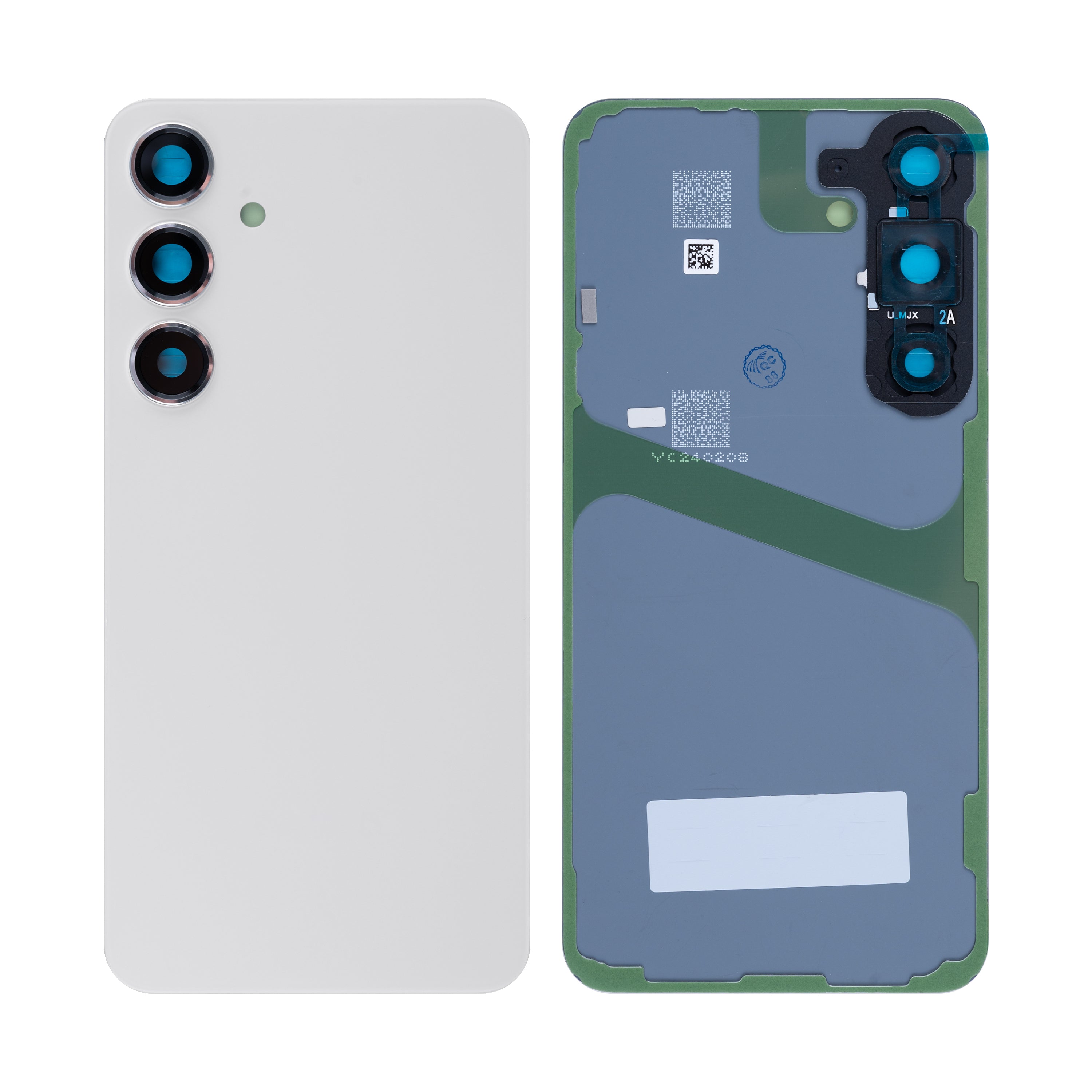 Coque arrière Samsung Galaxy S24 Plus S926B avec lentille gris marbré OEM