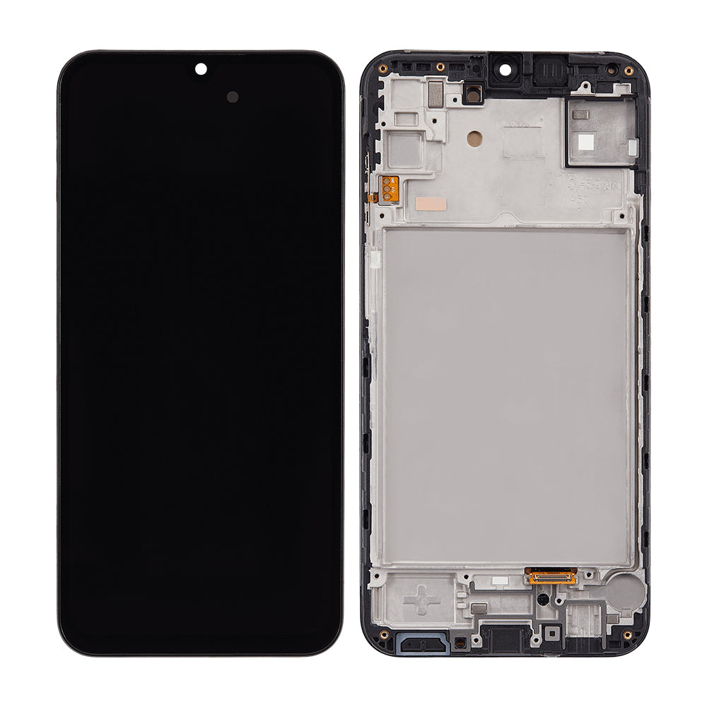 Samsung Galaxy A15 A155F, A15 5G A156B Écran et numériseur avec cadre Brave Black Soft-OLED