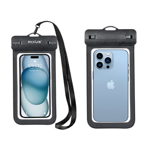 Rixus RXBG15 Sacoche pour téléphone portable étanche Splash Noir
