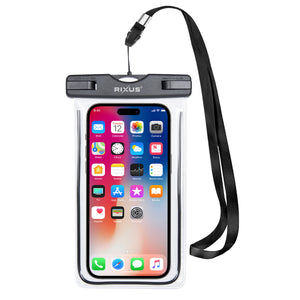 Rixus RXBG19 Sacoche étanche flottante pour téléphone portable Noir