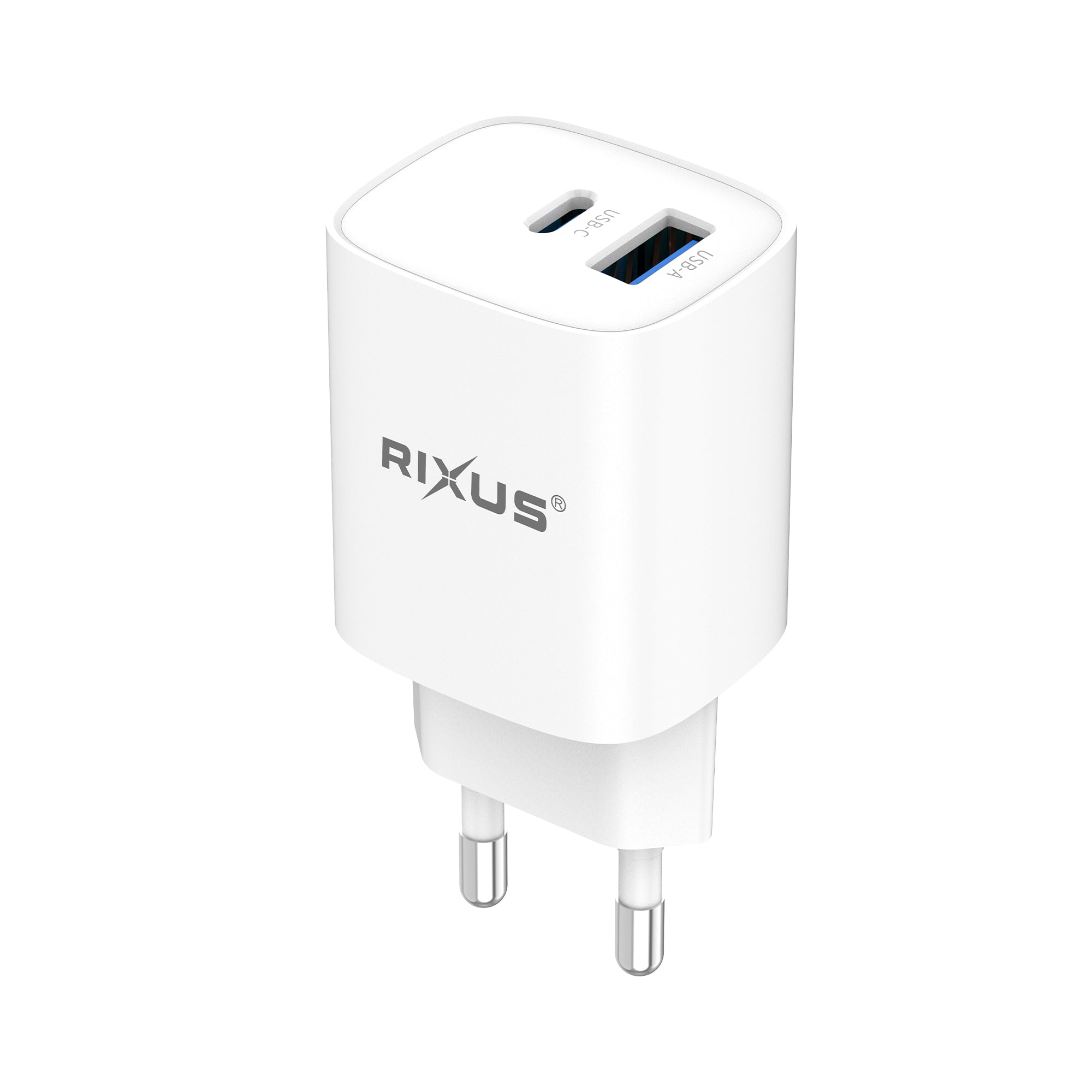 Rixus RX95A Chargeur PD GaN USB-C 30W Blanc