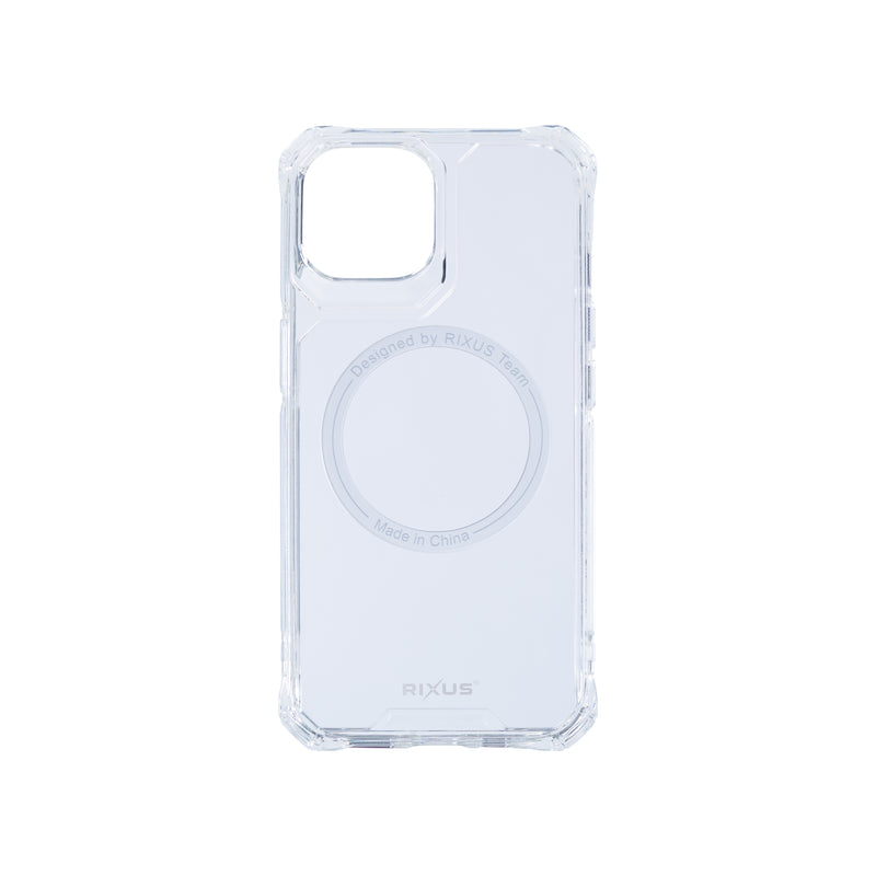 Rixus Armor-X Anti Shock Case With MagSafe For Apple iPhone 14 Transparent