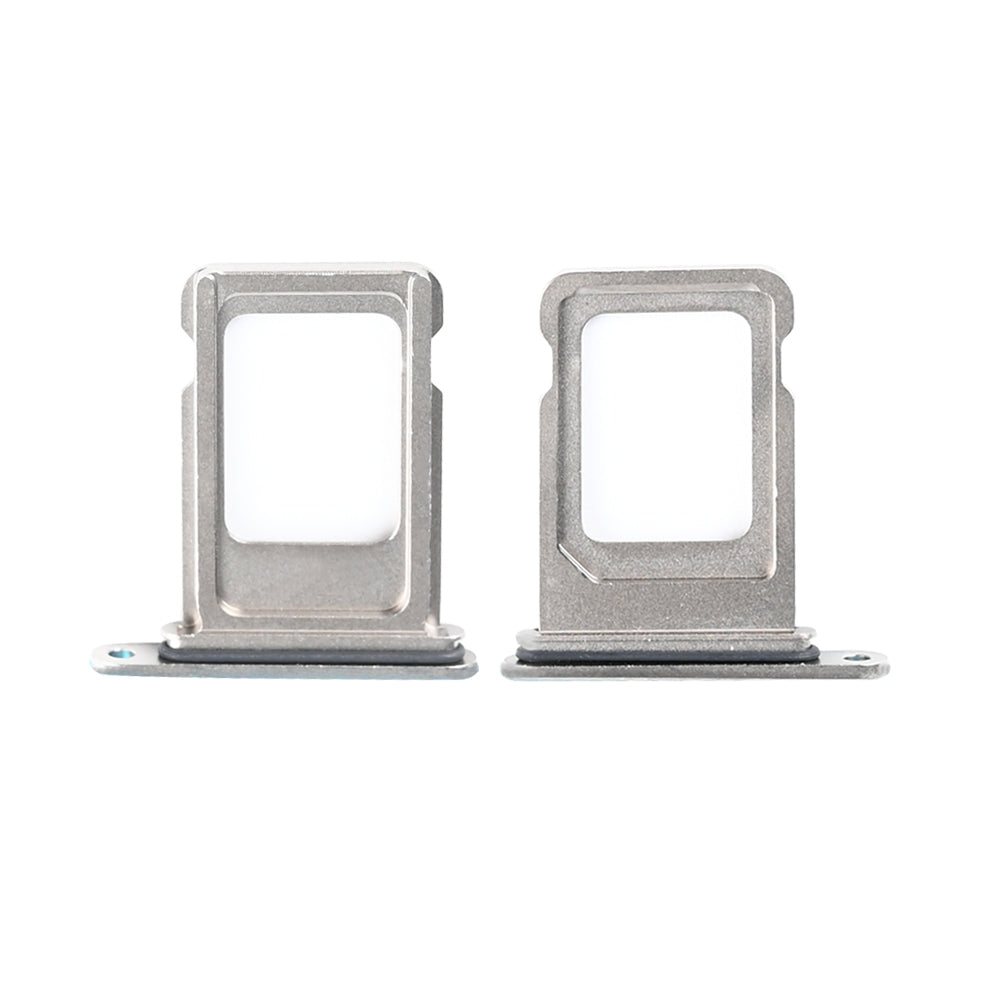 For Apple iPhone 15 Pro, 15 Pro Max Support de carte Sim Titanium naturel Tiré