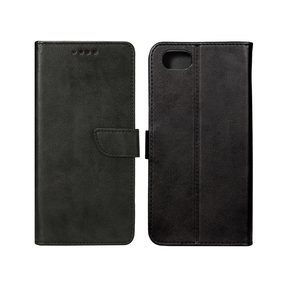 Rixus Bookcase For Apple iPhone SE (2020) Noir