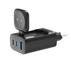 Rixus RXHC40 Bloc de charge 43W For Apple iWatch, iPhone, Airpods Noir