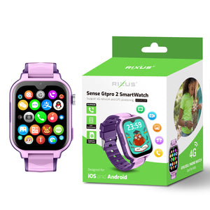 Rixus RXSW23P Sense Gtpro 2 SmartWatch avec GPS et fonction carte SIM Violet