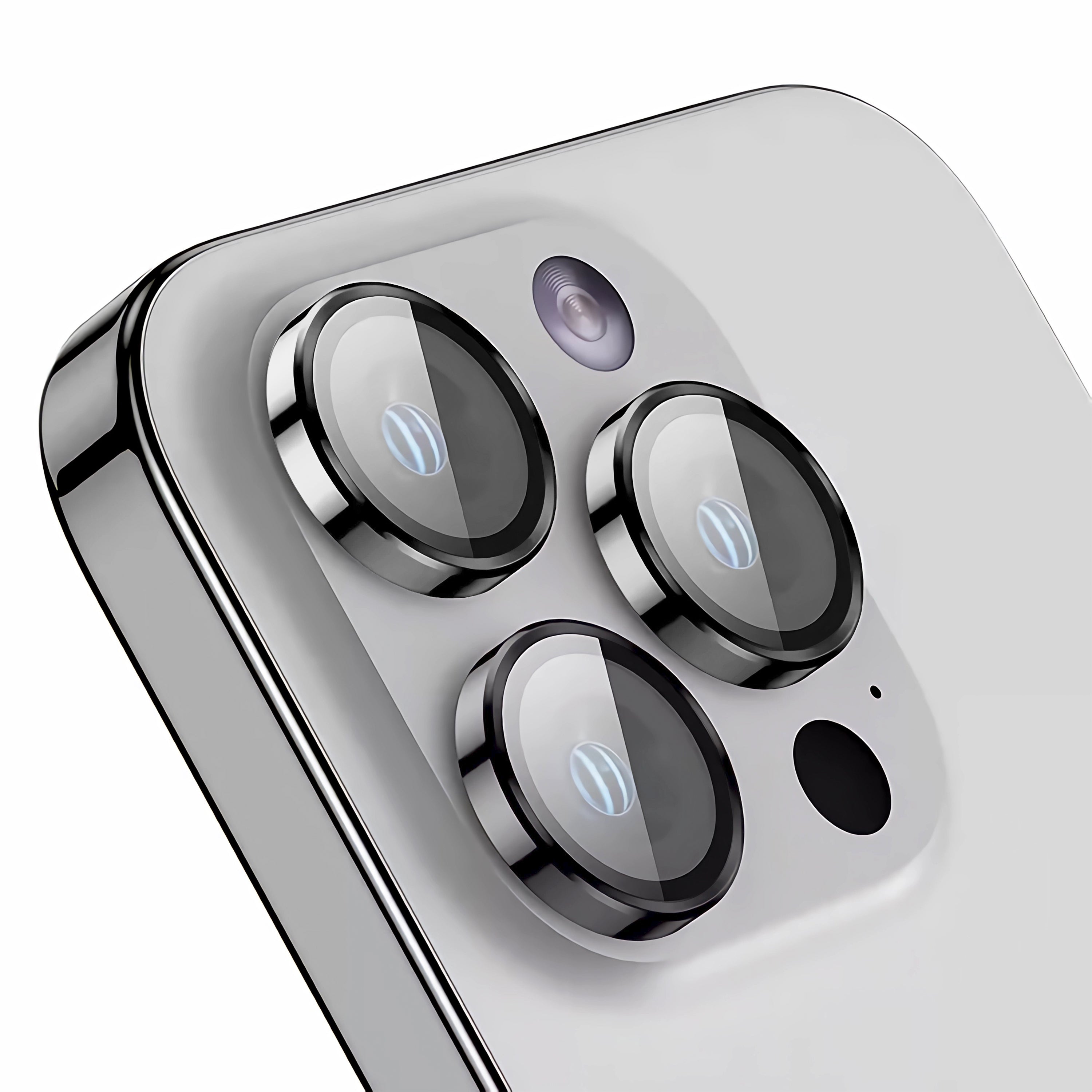 Rixus Metal Shield Camera Tempered Glass For Apple iPhone 11 Purple
