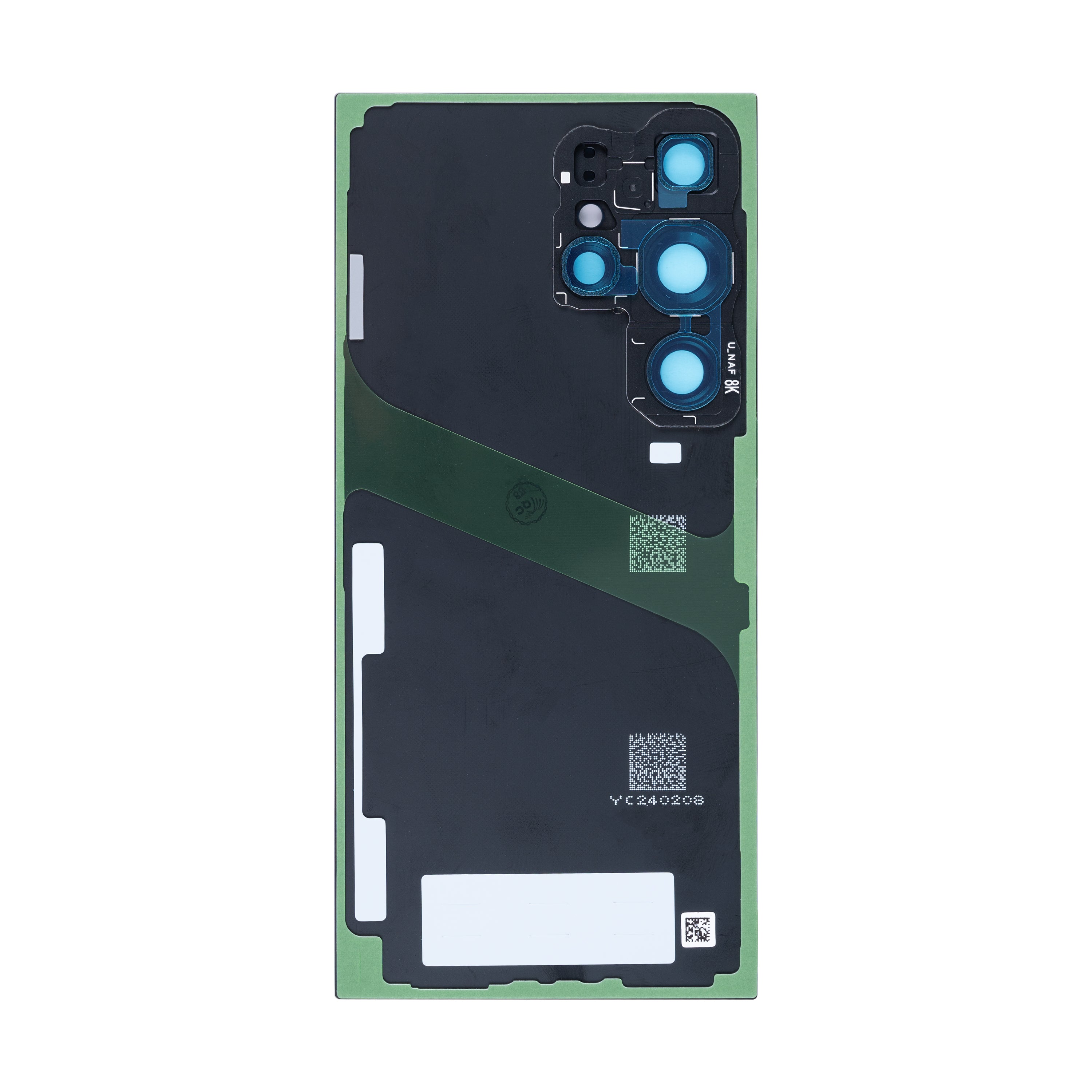 Coque arrière Samsung Galaxy S24 Ultra S928B avec objectif, noir titane, OEM
