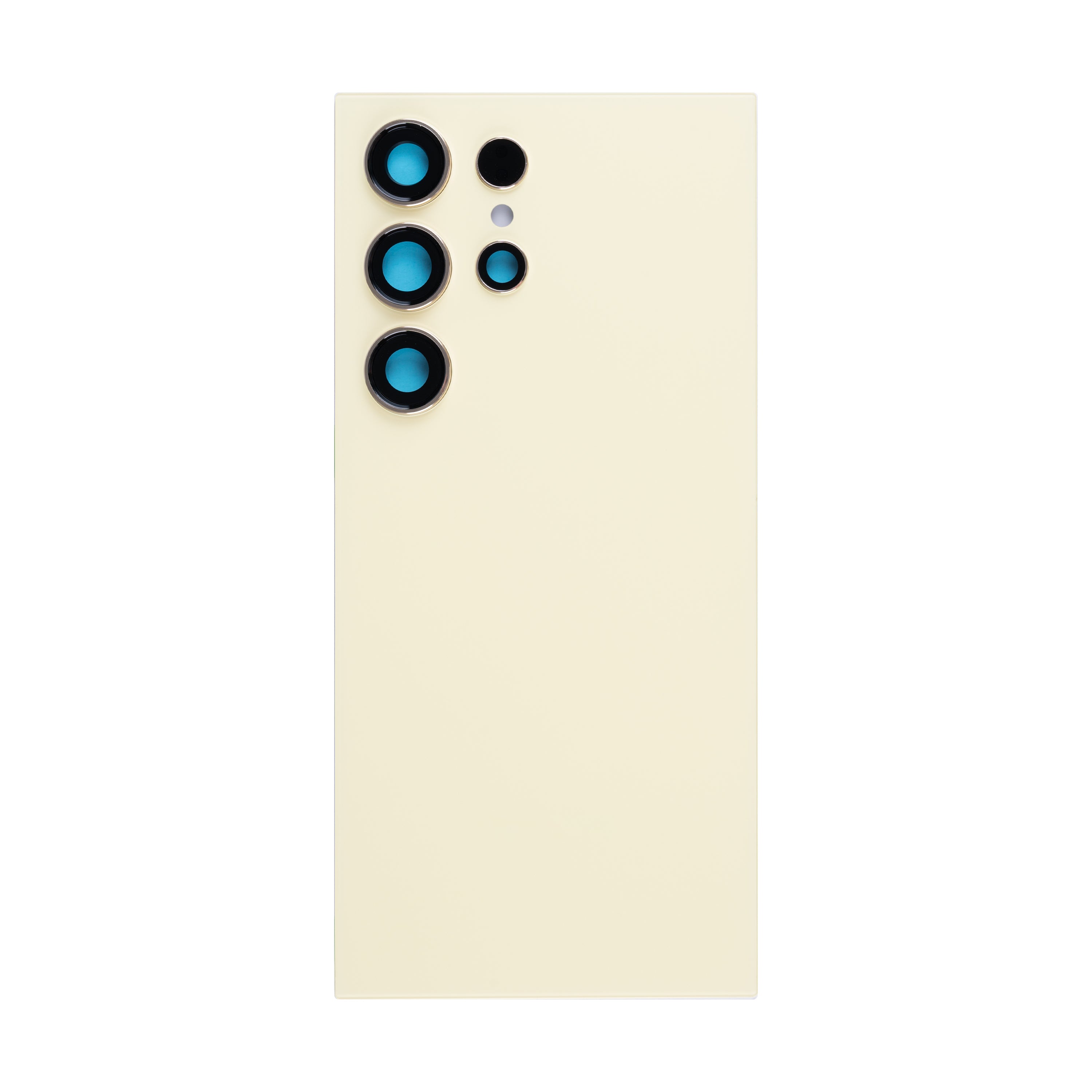 Coque arrière Samsung Galaxy S24 Ultra S928B avec objectif, jaune titane, OEM