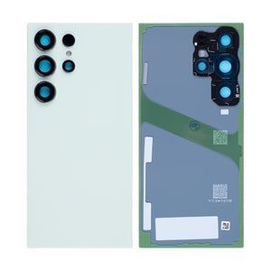 Coque arrière Samsung Galaxy S24 Ultra S928B avec objectif vert titane OEM