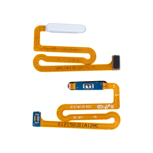 Samsung Galaxy A12 A125F Capteur d'empreintes digitales et Power Flex Blanc OEM