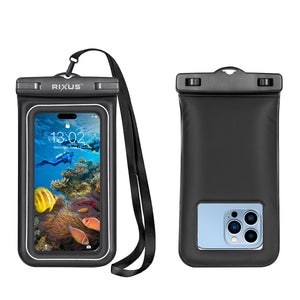 Rixus RXBG20 Sacoche pour téléphone portable étanche à l'éponge Noir
