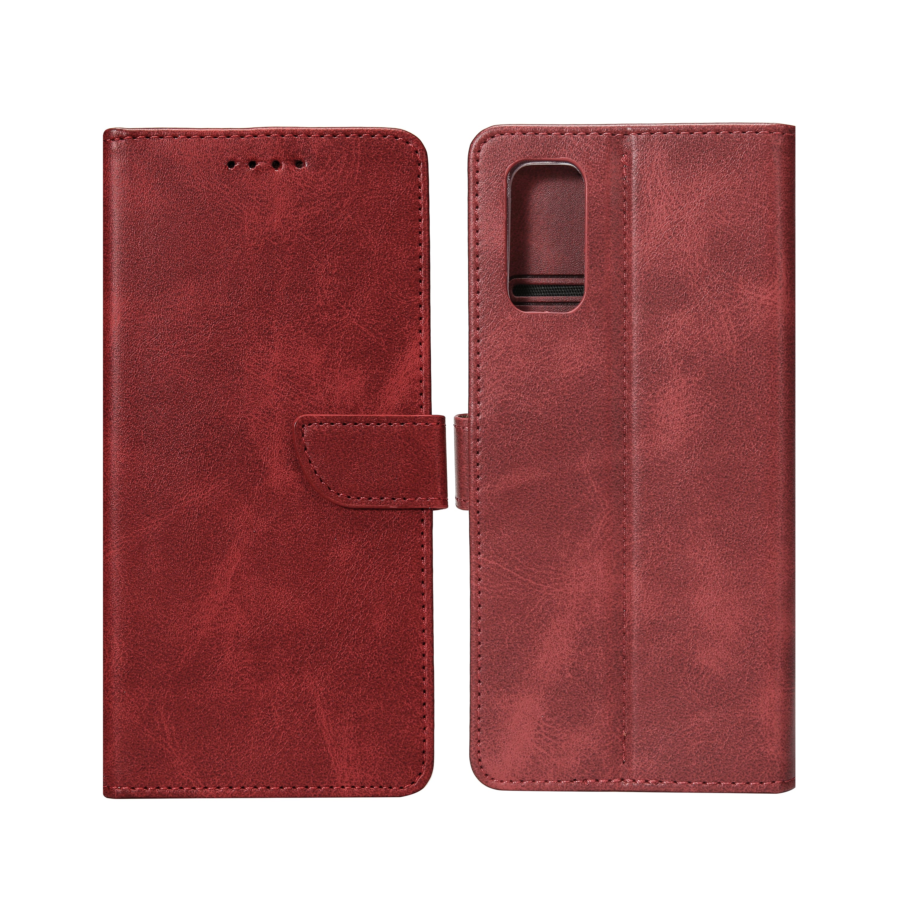 Bibliothèque Rixus pour Samsung Galaxy S20 FE Rouge foncé