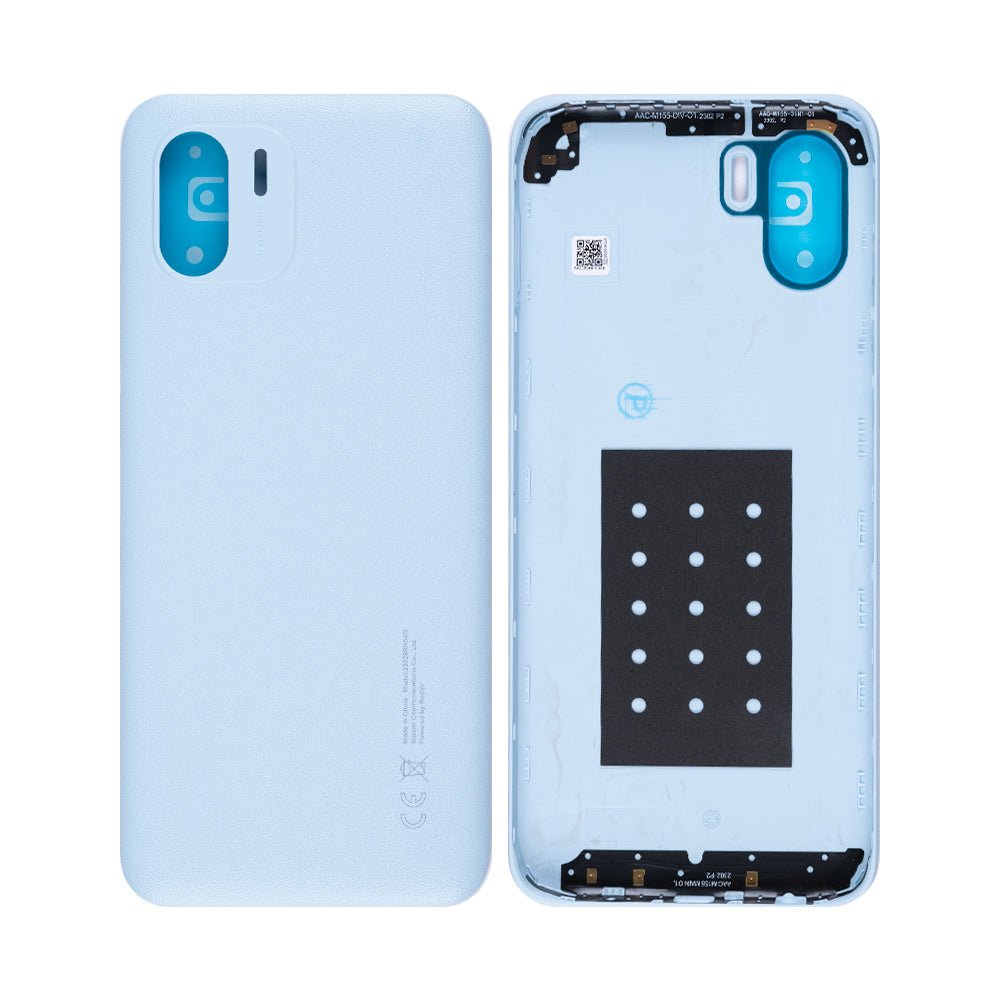 Coque arrière Xiaomi Redmi A1 sans objectif, bleu clair, OEM