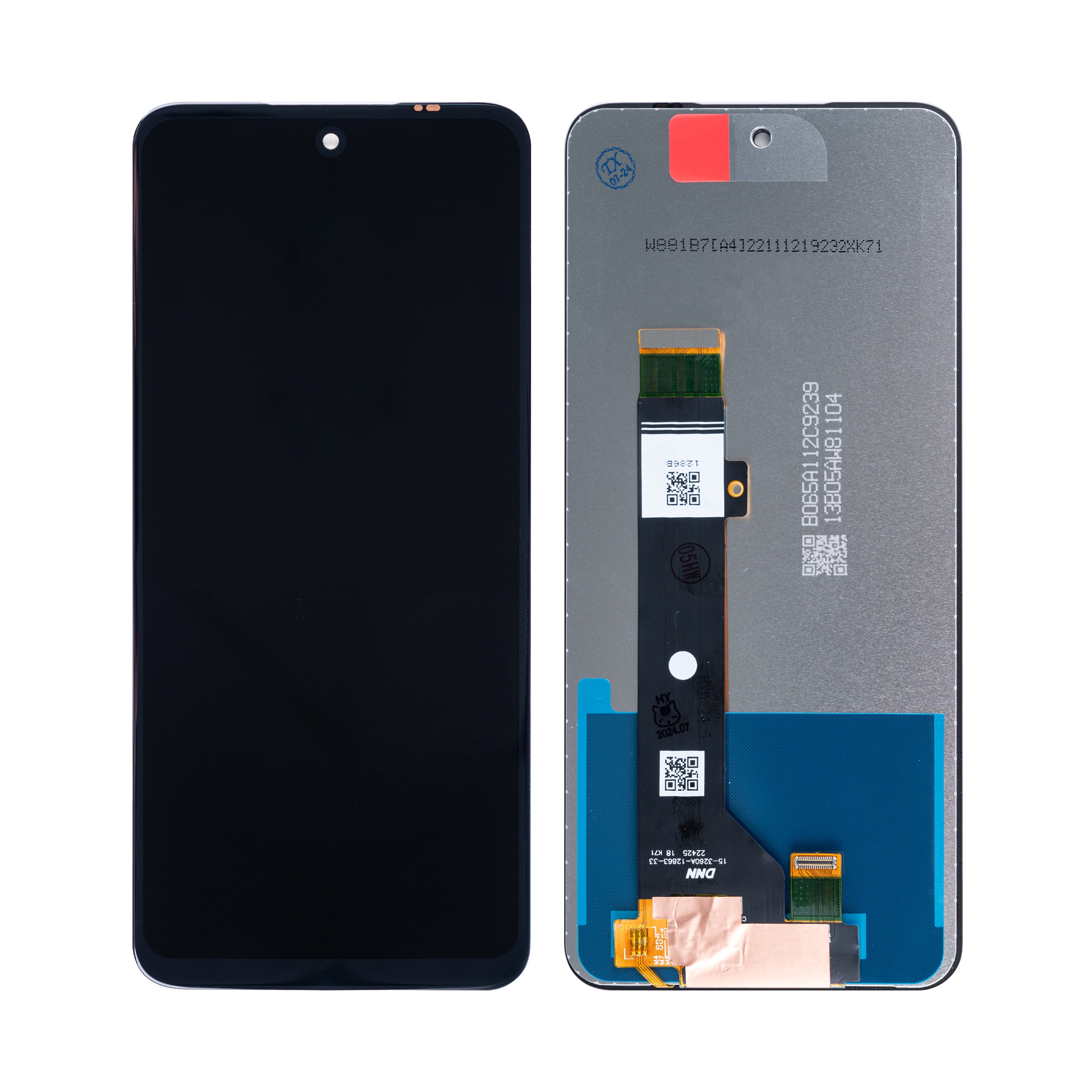 Écran et numériseur Motorola Moto G53 sans cadre noir OEM