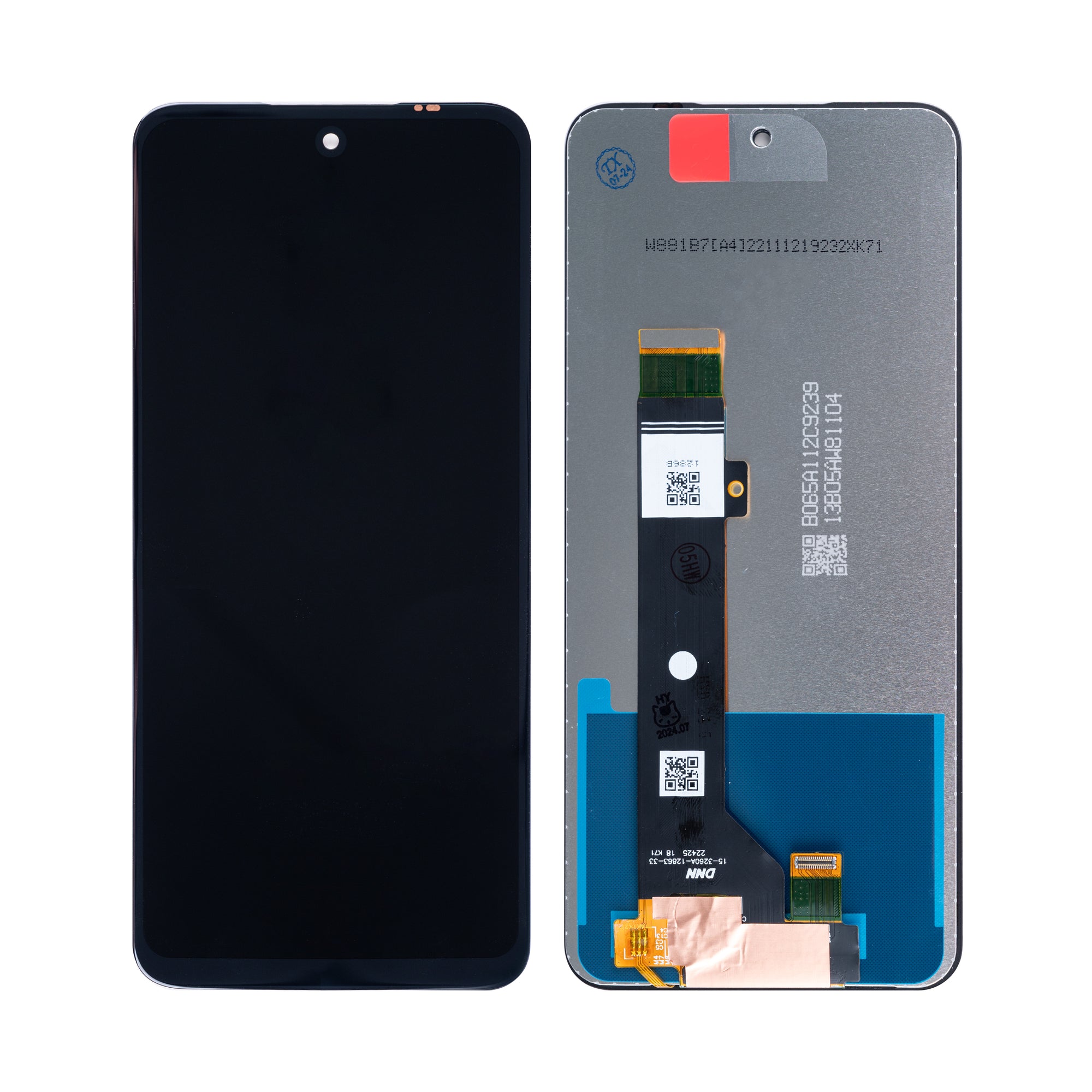 Écran et numériseur Motorola Moto G53 sans cadre noir OEM