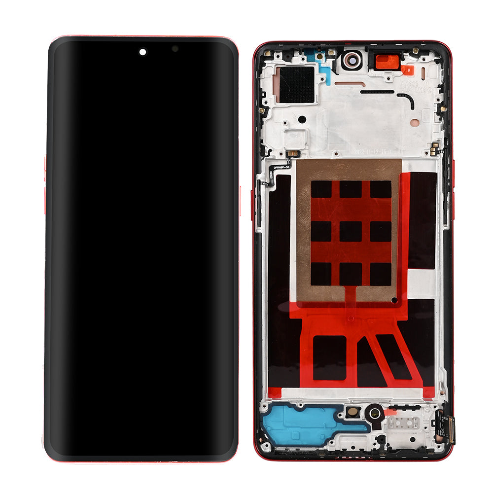 Écran et numériseur Oppo Reno9 avec cadre rouge OEM
