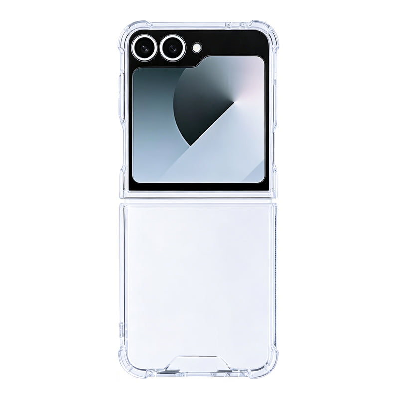 Rixus Anti-Burst Case for Samsung Galaxy Z Flip6 Clear (étui anti-éclatement pour Samsung Galaxy Z Flip6)