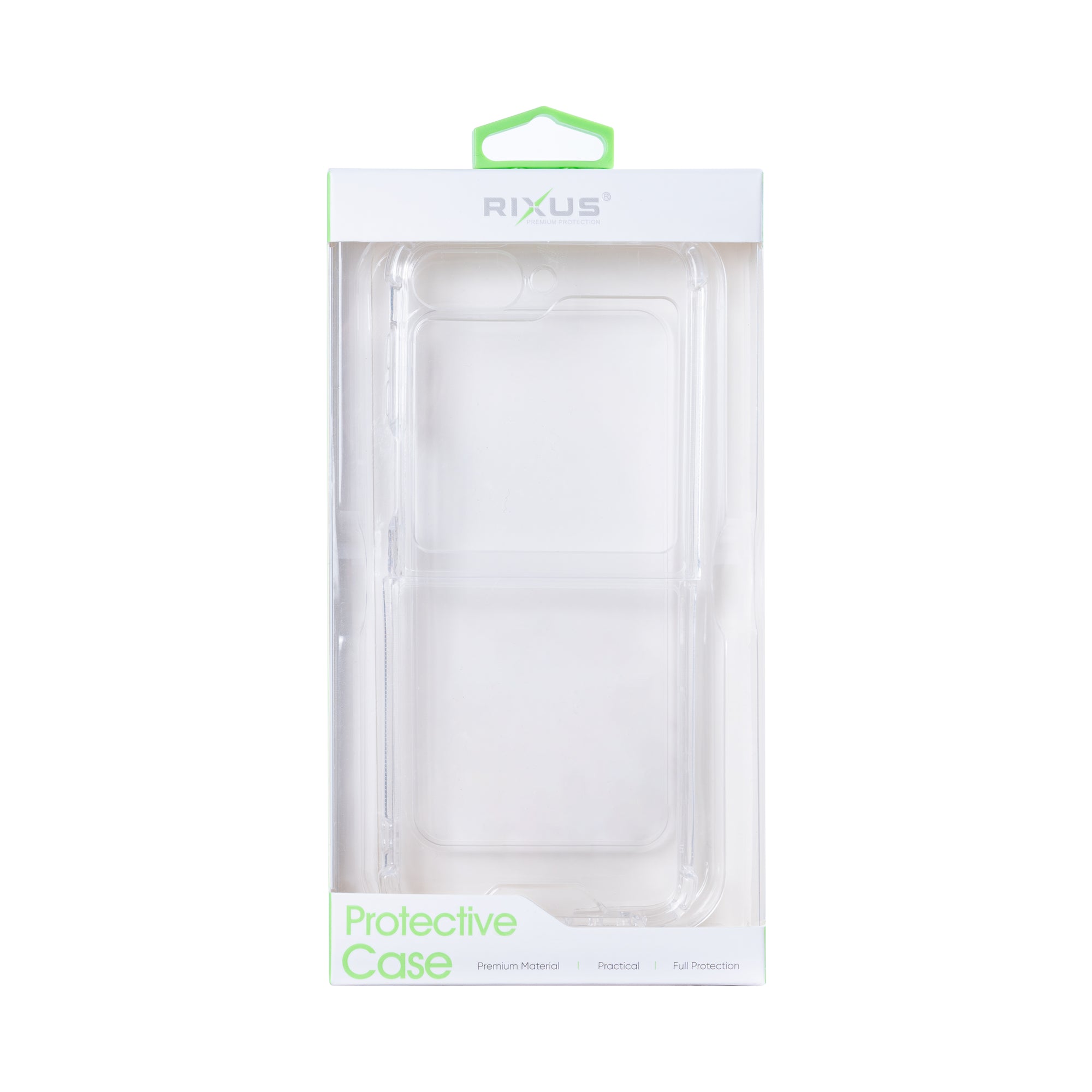 Rixus Anti-Burst Case for Samsung Galaxy Z Flip6 Clear (étui anti-éclatement pour Samsung Galaxy Z Flip6)