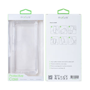 Rixus Anti-Burst Case for Samsung Galaxy Z Fold6 Clear (étui anti-éclatement pour Samsung Galaxy Z Fold6)