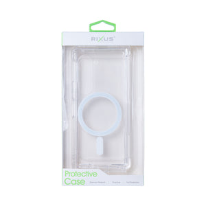 Rixus Anti-Burst Case With MagSafe Compatible For Samsung Galaxy Z Fold6 Transparent