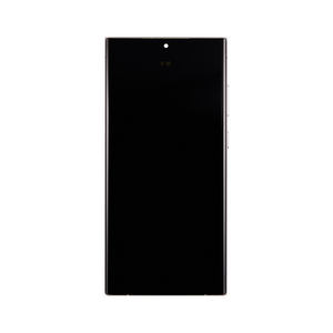 Écran et numériseur Samsung Galaxy S23 Ultra S918B avec cadre crème préassemblé