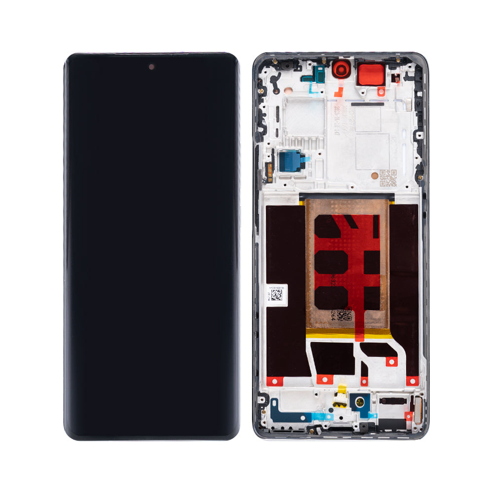 Écran et numériseur Oppo Reno11 Pro avec cadre blanc perle OEM