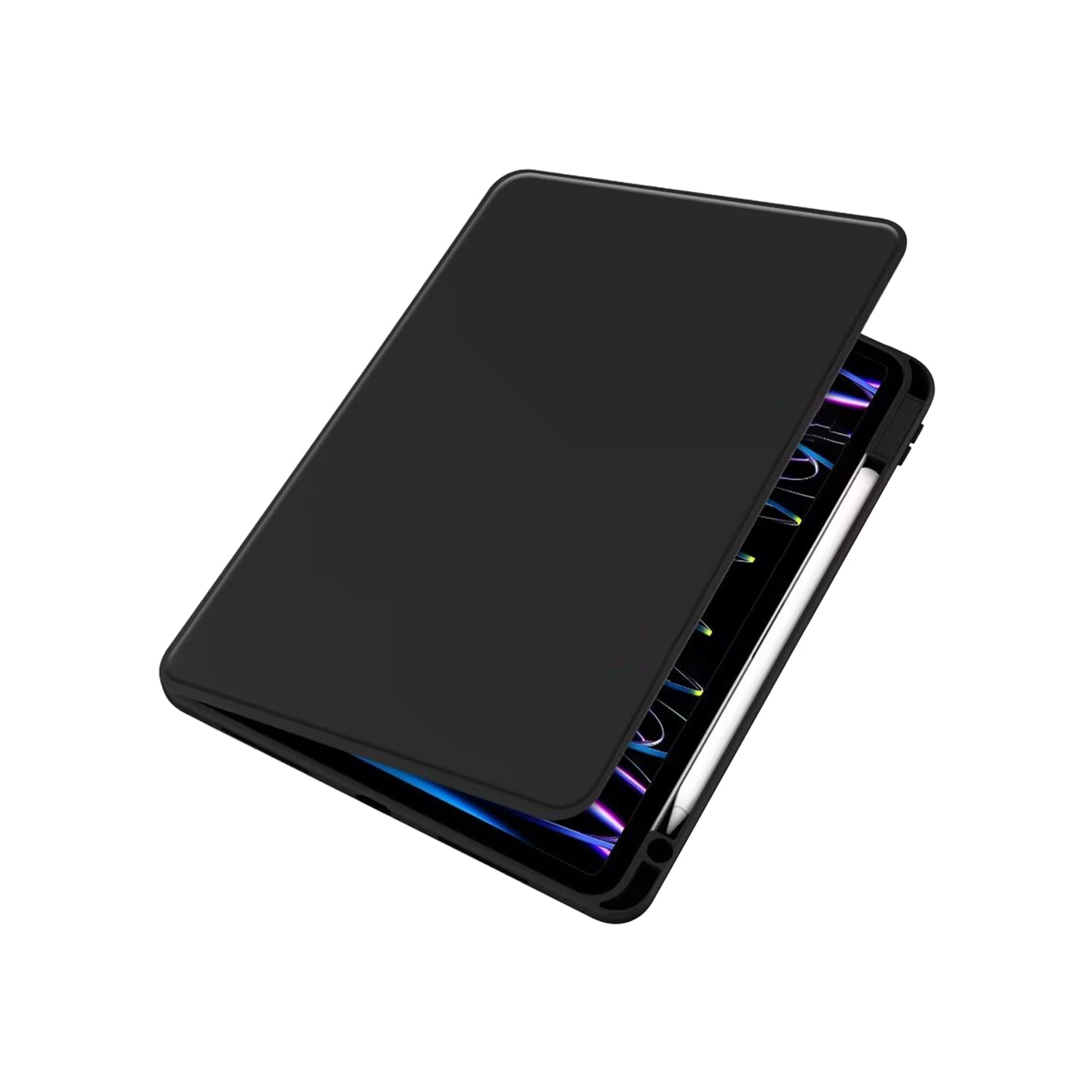 Étui de protection en cuir PU For Apple 10,2 pouces, 10,5 pouces Noir