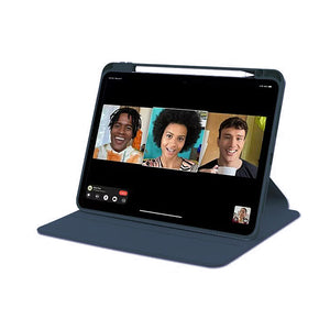 Étui de protection en cuir PU For Apple 10 10,9 pouces (2022), iPad 11,0 pouces (2025) Bleu foncé