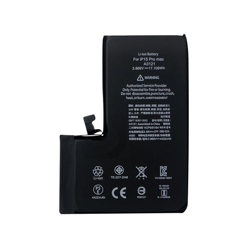 For Apple batterie For Apple 15 Pro Max avec puce TI OEM