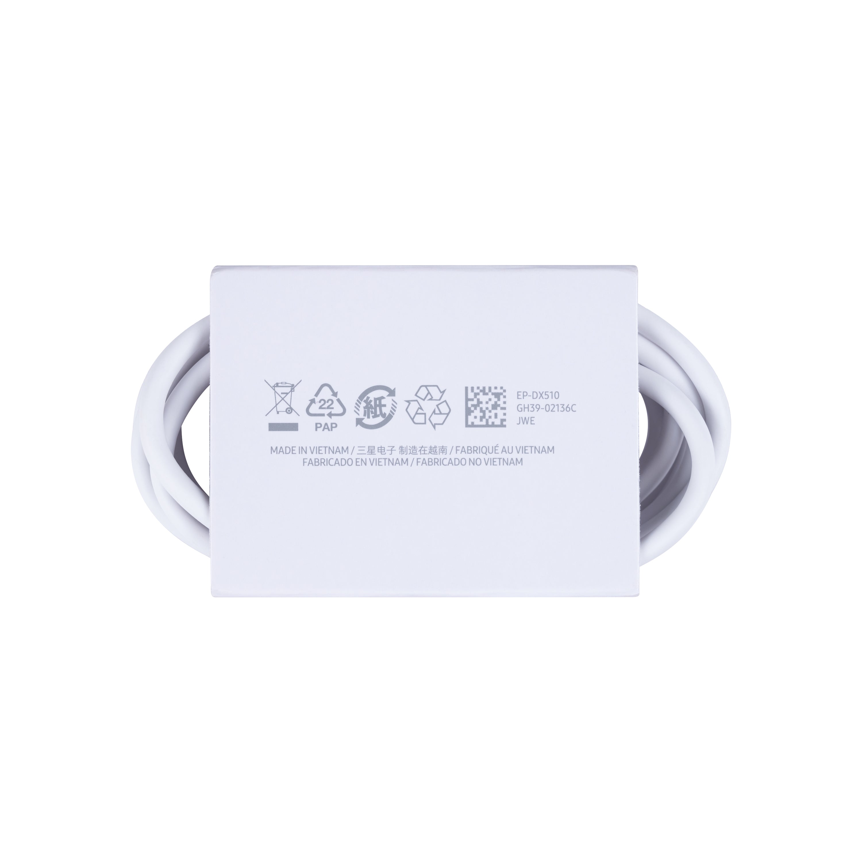 Samsung EP-DX510JWE USB-C To USBC Data Cable 180cm 5A White Original Bulk