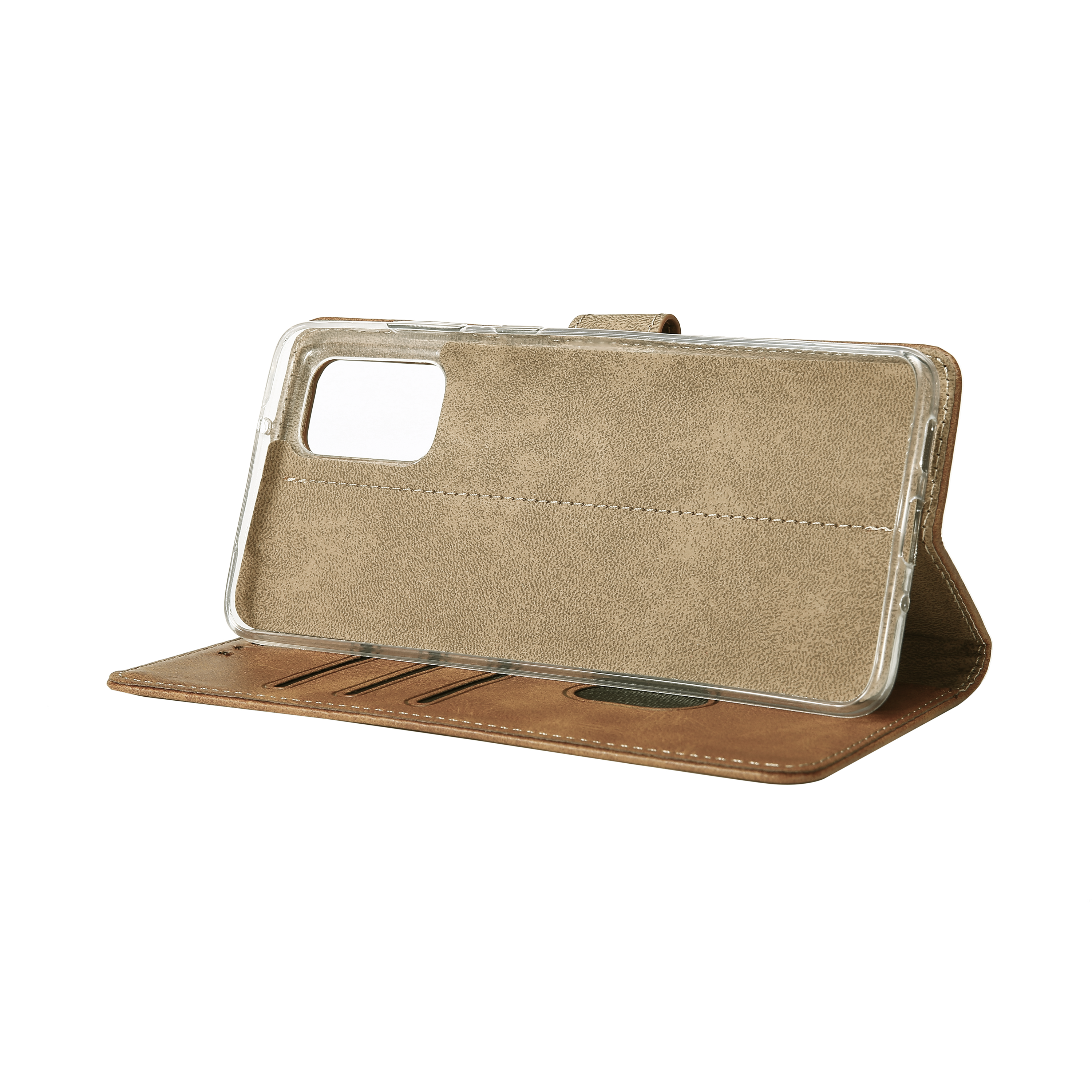 Bibliothèque Rixus pour Samsung Galaxy A33 5G Light Brown
