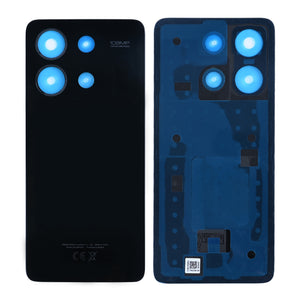 Coque arrière Xiaomi Redmi Note 13 4G avec objectif, noir nuit, OEM