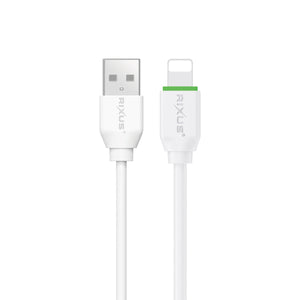Rixus RX2017AL Data Sync And Fast Charge Cable USB To Lightning Connector 3m